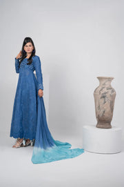 Firoz e Noor premium embroidered lawn 3-piece suit by Mosmi Pakistan